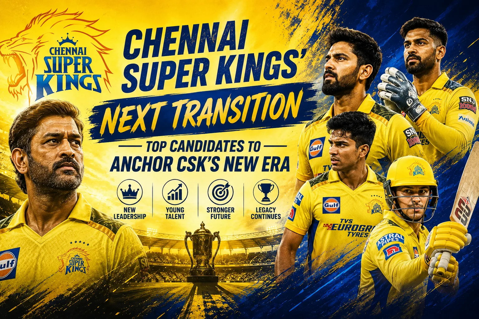 Chennai Super Kings' Next Transition Top Candidates to Anchor CSK’s New Era