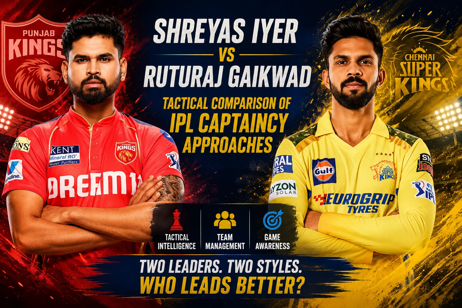 Shreyas Iyer vs Ruturaj Gaikwad Tactical Comparison of IPL Captaincy Approaches