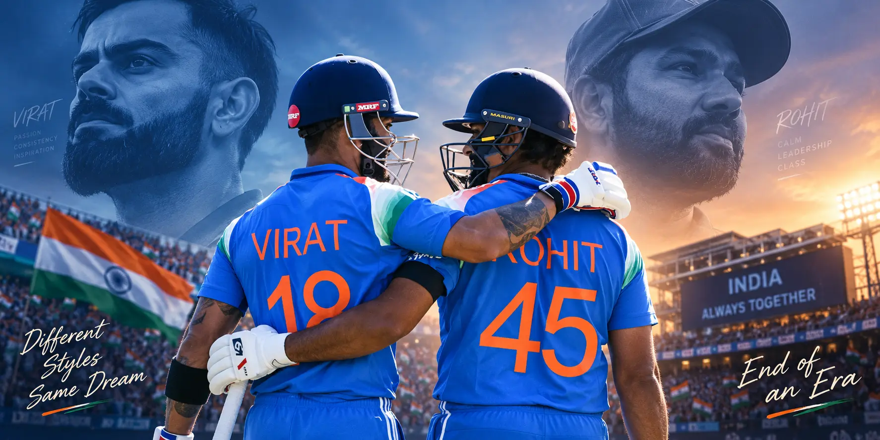 Rohit Sharma and Virat Kohli Retirement The End of an Era in Indian Cricket