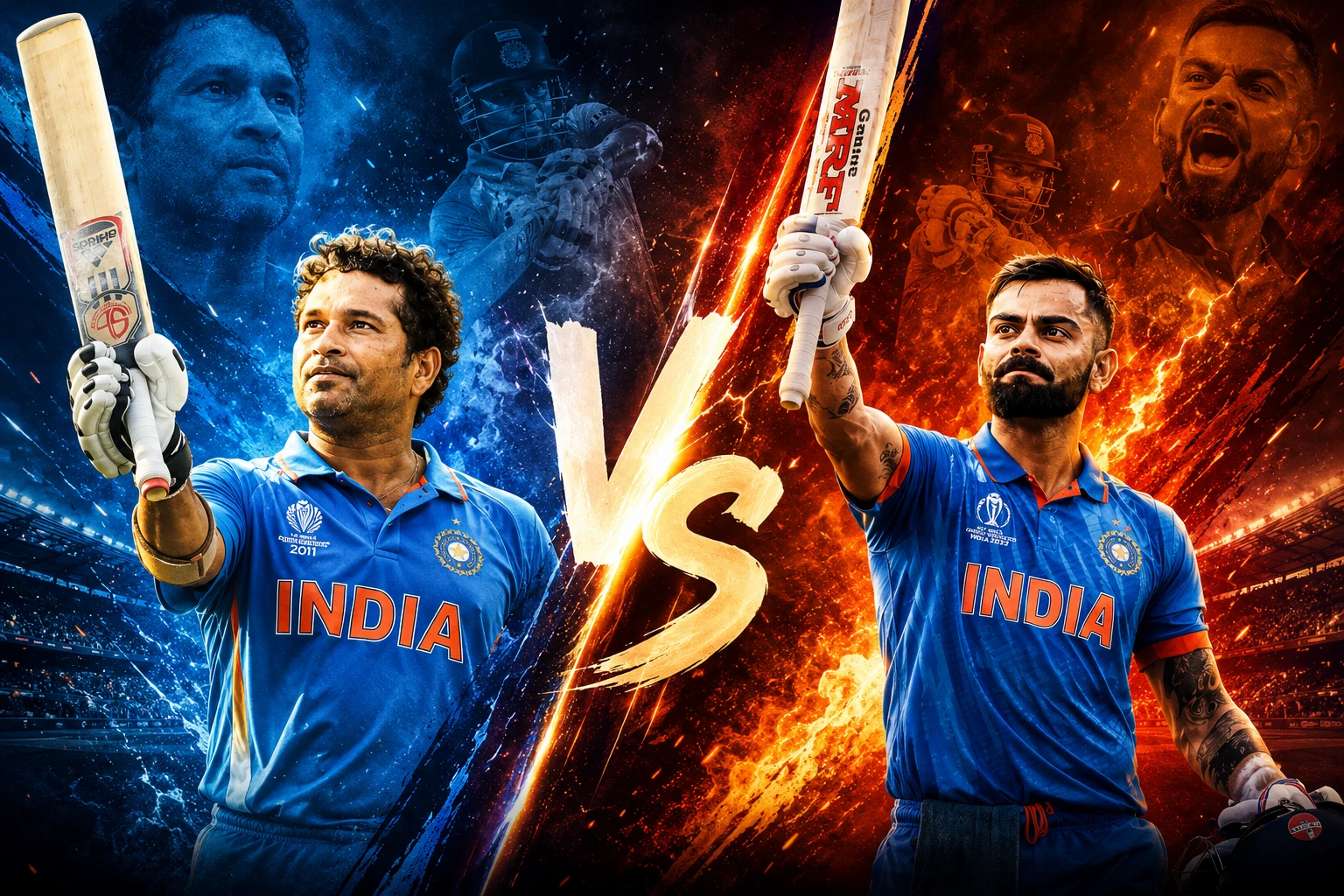 Sachin Tendulkar vs Virat Kohli The Ultimate Battle of Indian Cricket Legends