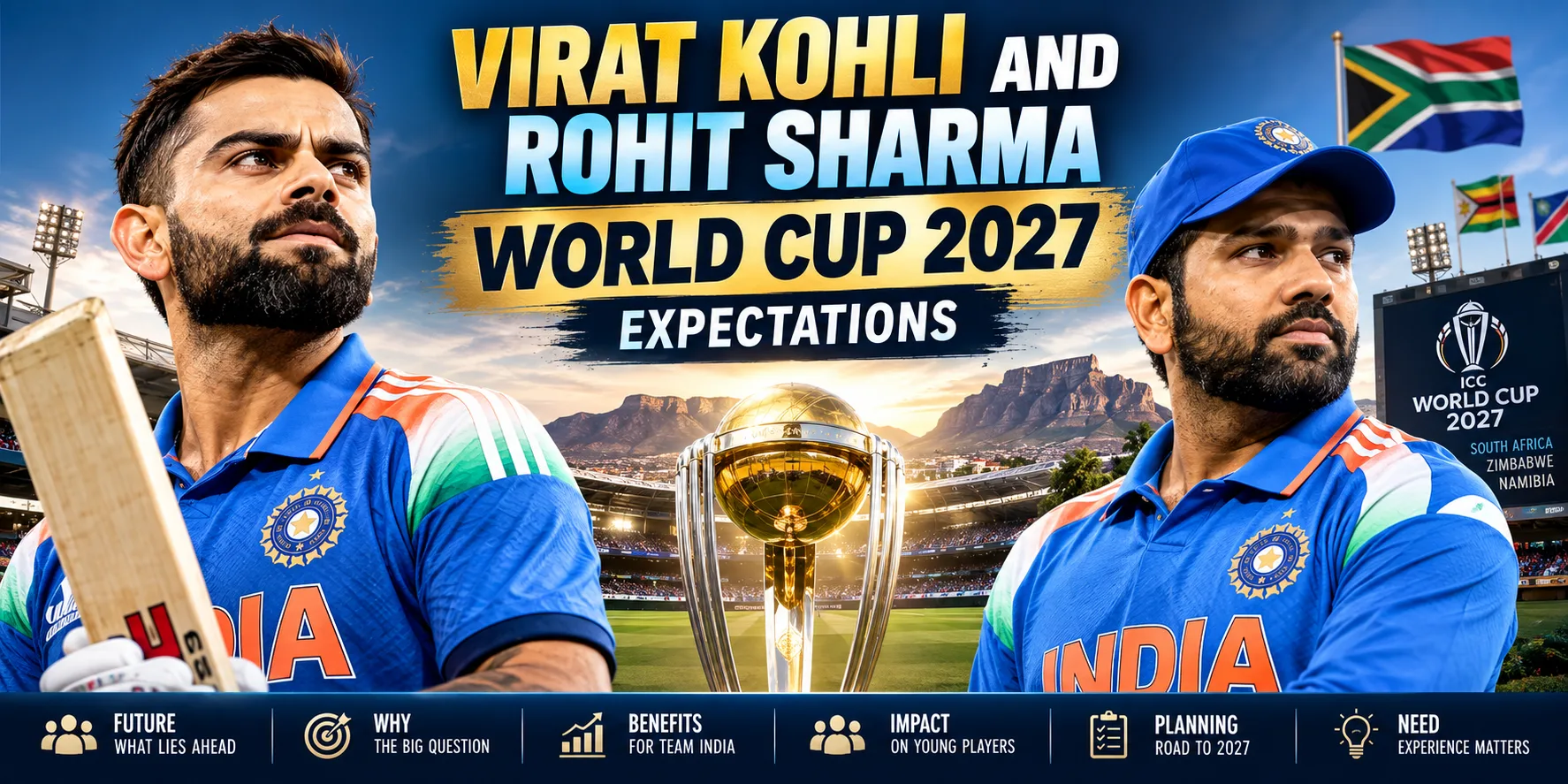 Virat Kohli and Rohit Sharma World Cup 2027 Expectations