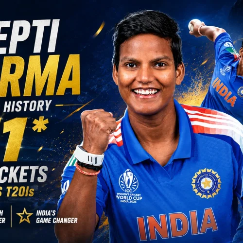 Deepti Sharma Becomes Highest Wicket-Taker in Women’s T20I History as India Crush Thailand by 94 Runs