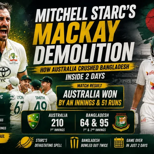 Mitchell Starc's Mackay Demolition How Australia Crushed Bangladesh Inside 2 Days