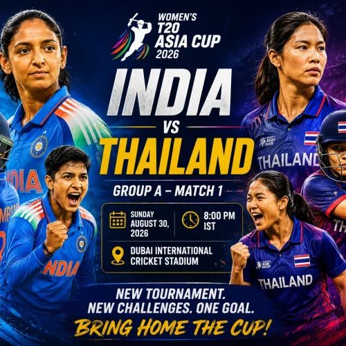 Women’s T20 Asia Cup 2026 India vs Thailand in Dubai